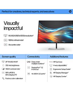 HP Series 7 Pro 24 inch WUXGA Monitor - 724pn