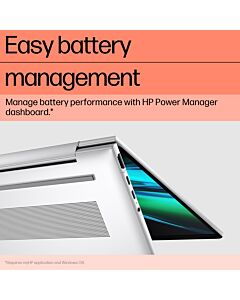 HP EliteBook G11 Intel Core Ultra 7 155H Laptop 35.6 cm (14") WUXGA 16 GB LPDDR5x-SDRAM 512 GB SSD Wi-Fi 6E (802.11ax) Windows 11 Pro AI PC Silver