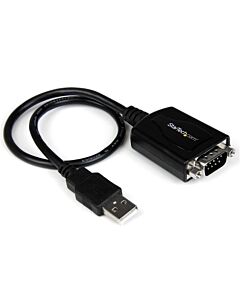 StarTech.com 6ft (1.8m) 1-Port Professional USB to Serial Adapter Cable with COM Retention, USB to RS232 Adapter - TAA ICUSB2321X