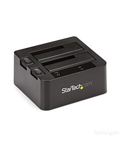 StarTech.com Dual-Bay USB 3.2 Gen 2 to SATA Hard Drive Docking Station, USB 10Gbps Hard Drive Dock, External 2.5/3.5" SATA I/II/III SSD/HDD Docking Station, Hot-Swap Hard Drive Bay, Top-Loading