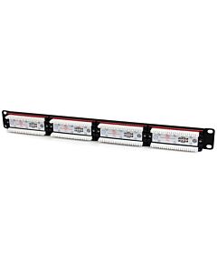 StarTech.com 24 Port 1U Rackmount Cat 6 110 Patch Panel C6PANEL24