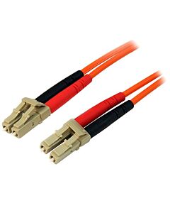 StarTech.com 1m Fiber Optic Cable - Multie Duplex 50/125 - LSZH Fiber Jumper Cord - LC/LC 50FIBLCLC1
