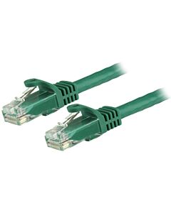 StarTech.com 5m CAT6 Ethernet Cable - Green CAT 6 Gigabit Ethernet Wire -250MHz 100W PoE RJ45 UTP Network/Patch Cord Snagless w/Strain Relief Individually Tested N6PATC5MGN