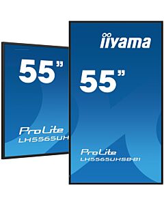 iiyama LH5565UHSB-B1 Signage Display Kiosk design 138.7 cm (54.6") LED Wi-Fi 800 cd/m² 4K Ultra HD Black Built-in processor Android 11 24/7 LH5565UHSB-B1
