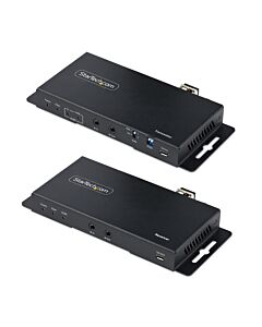 StarTech.com 4K HDMI over Fiber Extender Kit, 4K 60Hz up to 3300ft/1km (Single e) or 1000ft/300m (Multie) LC Fiber Optic, HDR, HDCP, 3.5mm Audio/RS232/IR Extender, Transmitter and Receiver Kit ST121HD20FXA2