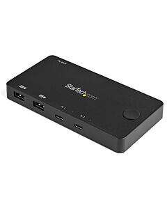StarTech.com 2 Port USB C KVM Switch - 4K 60Hz HDMI - Compact Dual Port UHD USB Type C Desktop Mini KVM Switch with USB C Cables - Bus Powered - MacBook iPad Pro ThinkPad IdeaPad EliteBook SV211HDUC