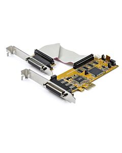StarTech.com 8-Port PCI Express RS232 Serial Adapter Card, PCIe RS232 Serial Card, 16C1050 UART, Low Profile Serial DB9 Controller/Expansion Card, 15kV ESD Protection, Windows Only - TAA PEX8S1050LP