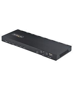 StarTech.com 4-Port HDMI Splitter, 4K 60Hz HDMI 2.0 Video, 4K HDMI Splitter w/ Built-in Scaler, HDMI Splitter 1 In 4 Out, 3.5mm/Optical Audio Port, HDMI Display/Output Splitter