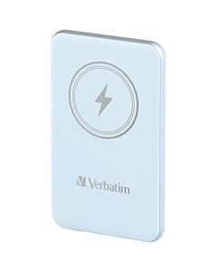 Verbatim Charge 'n' Go Magnetic Wireless Power Bank 5000mAh Blue