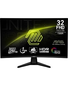 MSI MAG 32C6X computer monitor 80 cm (31.5") 1920 x 1080 pixels Full HD Black 9S6-3DD41M-012