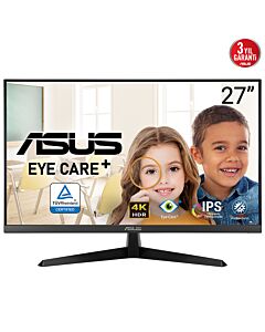 ASUS VY27UQ computer monitor 68.6 cm (27") 3840 x 2160 pixels 4K Ultra HD LCD Black VY27UQ