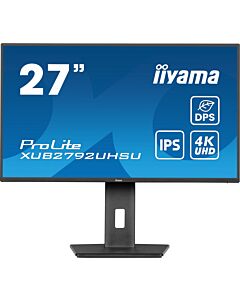 iiyama ProLite 27’’ IPS panel technology, ultra slim monitor featuring 4K resolution, Dynamic Power Saving (DPS) and height adjustable stand