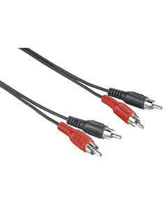 Hama 00205085 audio cable 1.5 m 2 x RCA Black