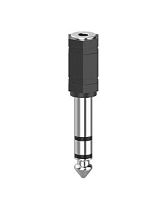 Hama 00205194 cable gender changer 3.5mm 6.3mm Black, Silver