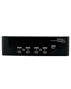StarTech.com 4 Port DVI VGA Dual Monitor KVM Switch USB with Audio & USB 2.0 Hub SV431DDVDUA