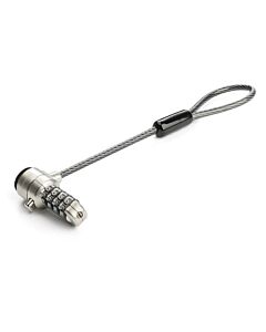 StarTech.com Universal Laptop Cable Lock Expansion Loop - 6” (15cm) Anti Theft 4-Digit Combination K-Slot Lock - Computer Security Cable to Create Twin/Multi-Head Lock for Multiple Devices