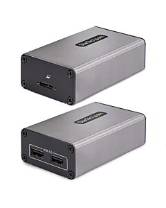 StarTech.com 2-Port USB 3.0 Extender over OM3 Multimode Fiber - LC/LC - 2x 5Gbps USB-A Hub - 350m (1150ft) Range - Durable USB Fiber Optic Extender - Optical USB Extender