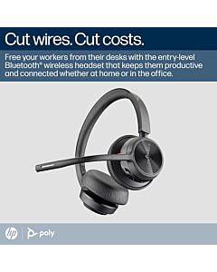 HP Poly Voyager 4320 Microsoft Teams  Headset +BT700 dongle +Charging Stand 77Z00AA