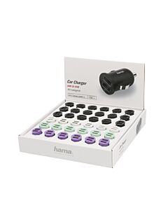 Hama 00210545 mobile device charger Smartphone, Tablet Black, Green, Violet, White Cigar lighter Auto