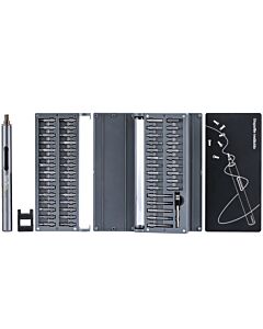 StarTech.com 55-Bit Electric Precision Screwdriver Set - Portable Cordless Battery Powered Bit Driver Kit for Electronic, Laptop, Computers, Tablet & Phone Repairs - Magnetic Work Pad