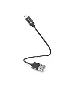 Hama 00201600 USB cable USB 2.0 0.2 m USB A USB C Black 00201600