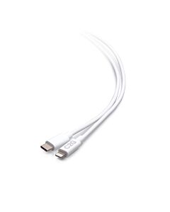 C2G 6ft (1.8m) USB-C® Male to Lightning Male Sync and Charging Cable - White