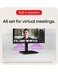 LG 24BA450-B computer monitor 60.5 cm (23.8") 1920 x 1080 pixels Full HD Black 24BA450-B.AEKQ