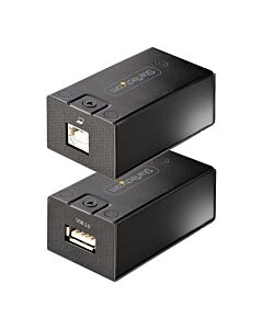 StarTech.com 150m (492ft) USB 2.0 Extender over Cat5e/Cat6 Ethernet Cable, Externally Powered USB Extender via RJ45/Network Cable, USB Over Ethernet Cable Extender/Adapter