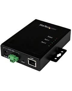 StarTech.com 2-Port Serial-to-IP Ethernet Device Server - RS232 - Metal and Mountable