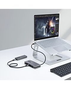 StarTech.com 4-Port USB-C Hub - 1x USB-A & 3x USB-C Ports - USB 3.2 Gen 2 (10Gbps) - Bus Powered - USB Type C Hub w/ 12.6in/32cm Wrap-Around Cable - Portable USB-C to USB-A Hub HB31CM1A3CB