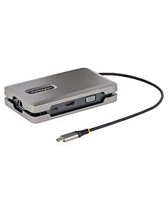 StarTech.com USB-C Dual Monitor Multiport Adapter up to 4K 60Hz USB-C DP Alt e Video Output & HDMI 2.0, or 1080p VGA, 100W PD Pass-Through, USB Type C Mini Dock, USB-C Docking Station, MST Hub DKM31C3HVCPD