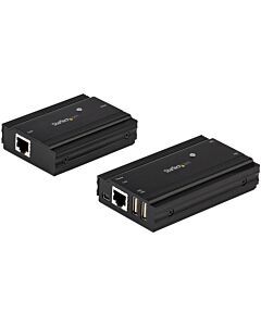 StarTech.com 4-Port USB 2.0 Extender Hub over Single CAT5e/CAT6 Ethernet Cable (RJ45) - 330ft (100m) - USB Extender Hub Adapter Kit - Metal Housing - Externally Powered - 480 Mbps