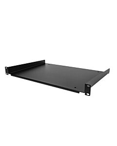 StarTech.com 1U Server Rack Shelf - Universal Rack Mount Cantilever Shelf for 19" Network Equipment Rack & Cabinet - Durable Design - Weight Capacity 55lb/25kg - 12" Deep Tray SHELF-1U-12-FIXED-S