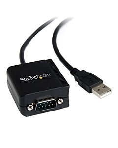 StarTech.com 8.3ft (2.5m) 1-Port FTDI USB to Serial RS232 Adapter Cable with Optical lation, USB to RS232 Adapter - TAA ICUSB2321FIS