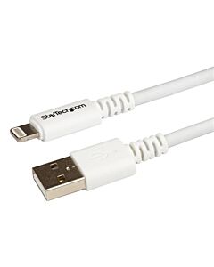 StarTech.com 3 m (10 ft.) USB to Lightning Cable - Long iPhone / iPad / iPod Charger Cable - Lightning to USB Cable - Apple MFi  - White USBLT3MW
