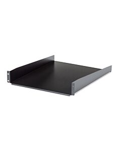 StarTech.com 2U Server Rack Shelf - Universal Rack Mount Cantilever Shelf for 19" Network Equipment Rack & Cabinet - Heavy Duty Steel – Weight Capacity 50lb/23kg - 22" Deep Tray, Black