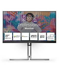 AOC Q27U3CV computer monitor 68.6 cm (27") 2560 x 1440 pixels Quad HD LCD Black Q27U3CV