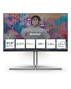 AOC U3 U32U3CV computer monitor 80 cm (31.5") 3840 x 2160 pixels 4K Ultra HD LCD Black U32U3CV