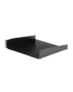 StarTech.com 2U Server Rack Shelf - Universal Rack Mount Cantilever Shelf for 19" Network Equipment Rack & Cabinet - Heavy Duty Steel – Weight Capacity 44lb/20kg - 16" Deep Tray, Black