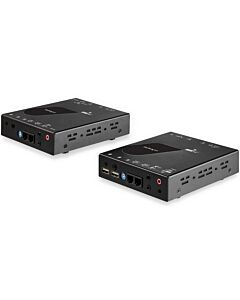 StarTech.com HDMI KVM Extender over IP Network - 4K 30Hz HDMI 2.0 and USB over IP LAN or Cat5e/Cat6 Ethernet Cable (100m/330ft) - Remote KVM Switch/Console Transmitter/Receiver Extender Kit