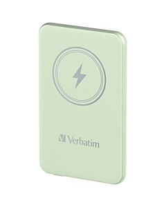Verbatim Charge 'n' Go Magnetic Wireless Power Bank 5000mAh Green