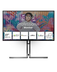 AOC U3 U27U3CV computer monitor 68.6 cm (27") 3840 x 2160 pixels 4K Ultra HD LCD Black U27U3CV