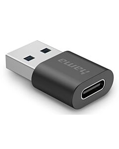Hama 00200357 cable gender changer USB-A USB-C Black