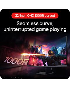 LG 32GS60QC-B computer monitor 80 cm (31.5") 2560 x 1440 pixels Quad HD LCD Black 32GS60QC-B.AEKQ