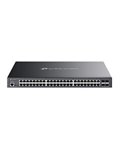 TP-Link Omada SG3452XMPP network switch Managed L2+ Gigabit Ethernet (10/100/1000) Power over Ethernet (PoE) 1U Black SG3452XMPP
