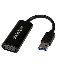 StarTech.com USB 3.0 to VGA Adapter, USB to VGA Monitor Converter for Windows, Slim (no support for macOS/CheOS/Linux) - TAA USB32VGAES