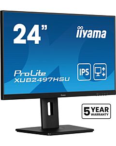 iiyama 24” IPS technology panel with height adjustable stand and 100Hz refresh rate