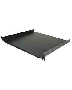 StarTech.com 1U Server Rack Shelf - Universal Rack Mount Cantilever Shelf for 19" Network Equipment Rack & Cabinet - Heavy Duty Steel – Weight Capacity 44lb/20kg - 16" Deep Tray, Black CABSHELF116
