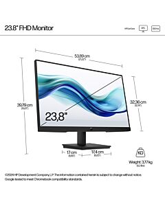 HP Series 3 Pro 23.8 inch FHD Monitor - 324pf 9U5J5UT#ABU