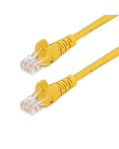 StarTech.com Cat5e Ethernet Patch Cable with Snagless RJ45 Connectors - 0.5 m, Yellow 45PAT50CMYL